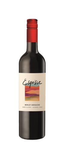 Esquisse Rouge - Alcohol free 0,0% - Boisson à base de raisins fermentés désalcoolisés - Merlot / Grenache - Domaine Les Hauts de Margon - Languedoc