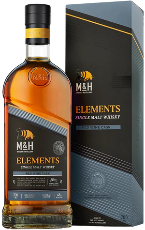 Milk & Honey - Single Malt Whisky - Elements Red wine Cask - Israël